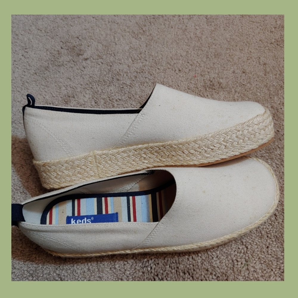 Keds slip on Espadrilles shoes size 8